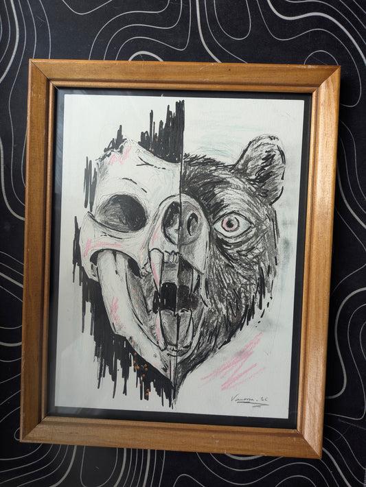 Bear & skull