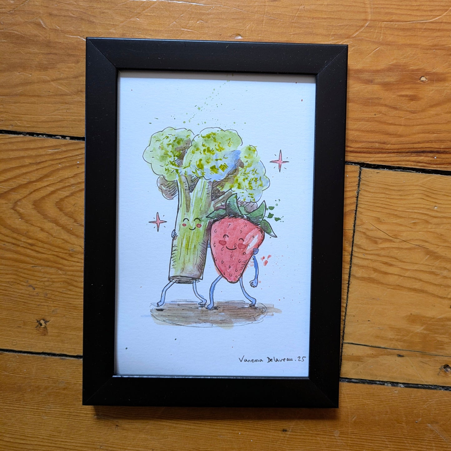 Happy broccoli 🥦 & strawberry 🍓